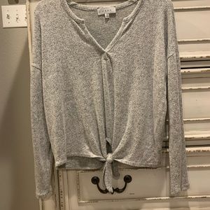 light grey sweater